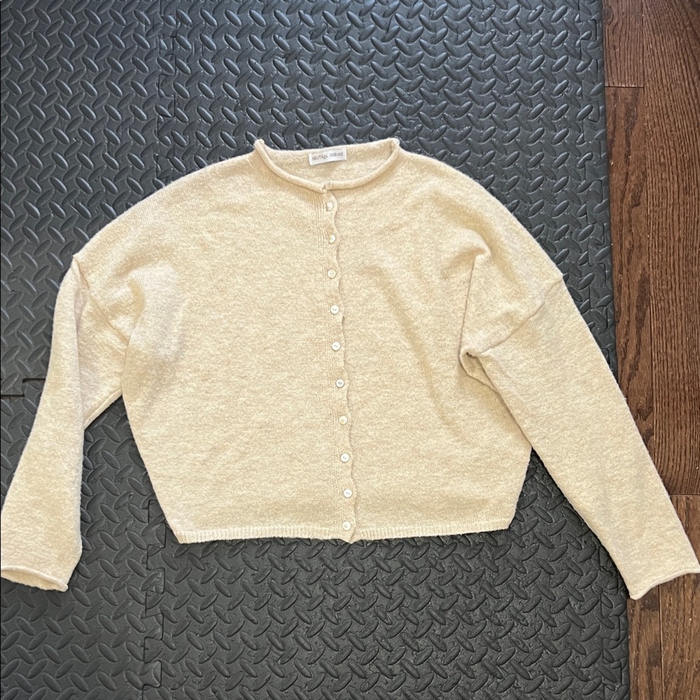 Tan Cardigan Neutral Ground
